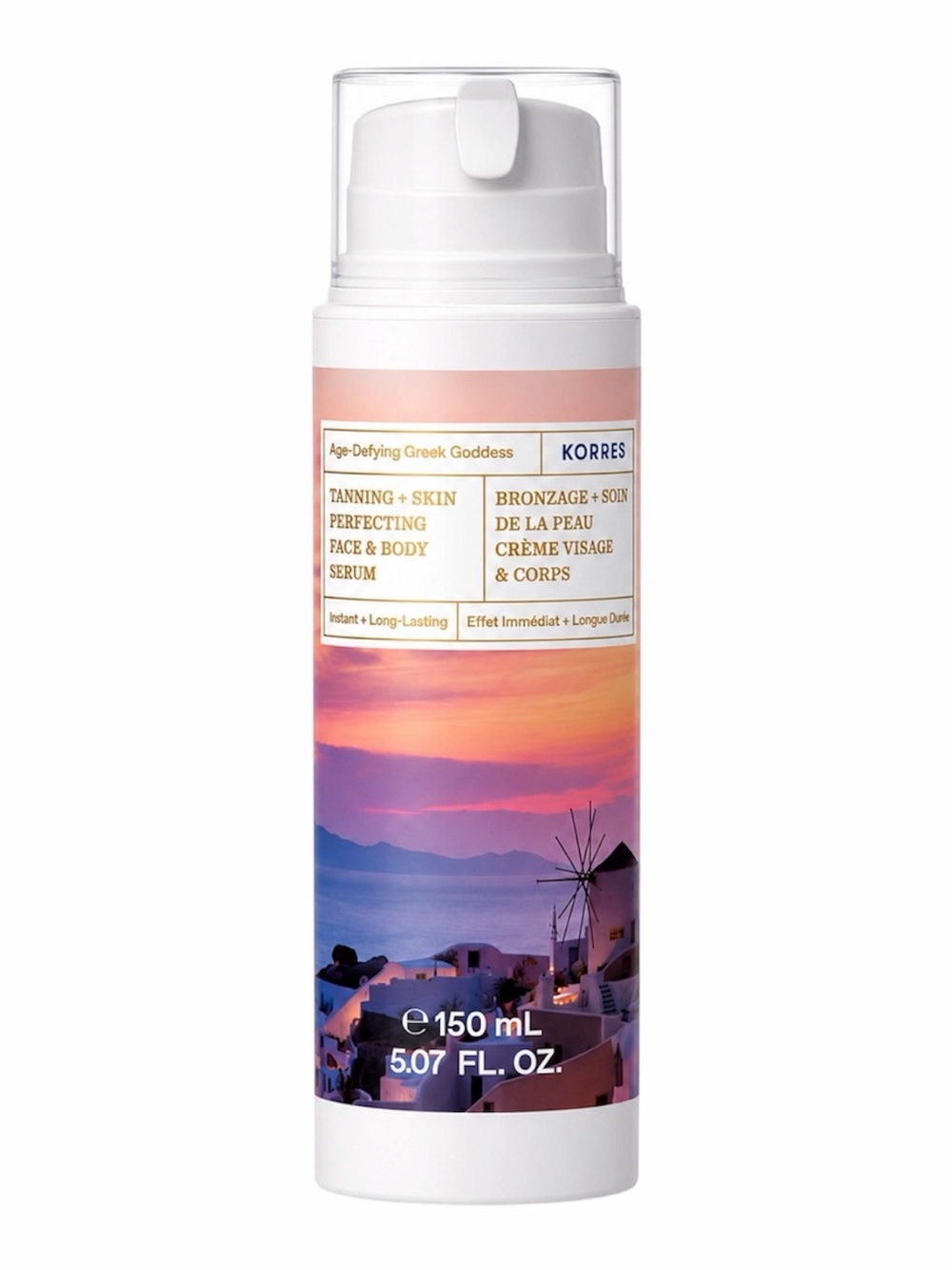 KORRES AGE-DEFYING SKIN-PERFECTING TANNING SERUM 150ML - BRAND NEW